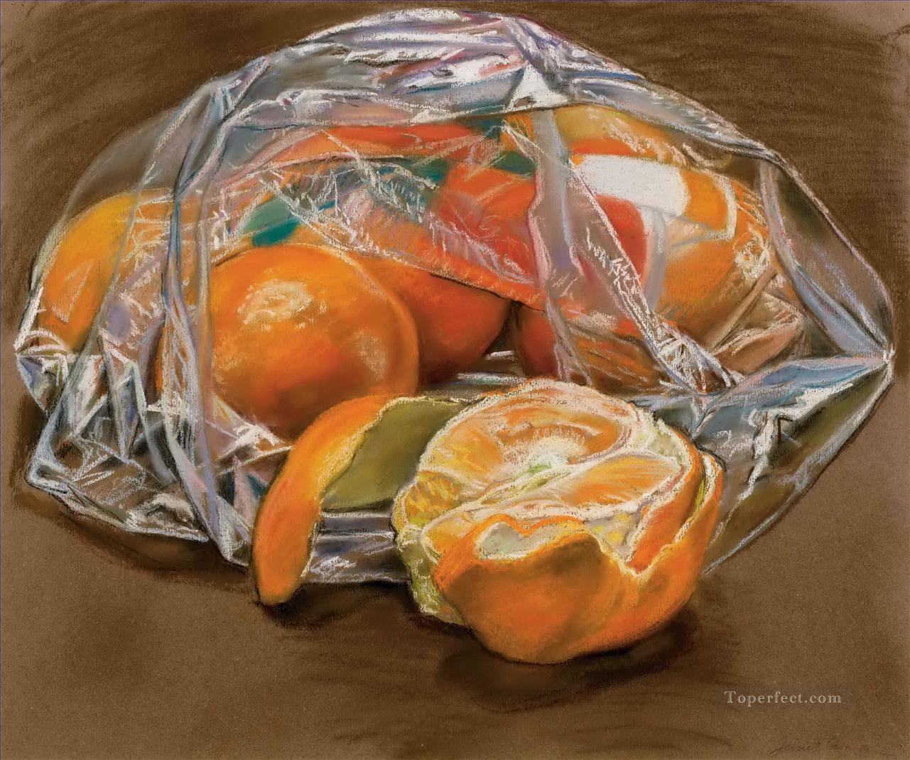naranjas JF realismo naturaleza muerta Pintura al óleo